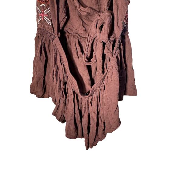 Boho country Shyanne Women's Tie Back Embellished Tank Size XL - Picture 7 of 11